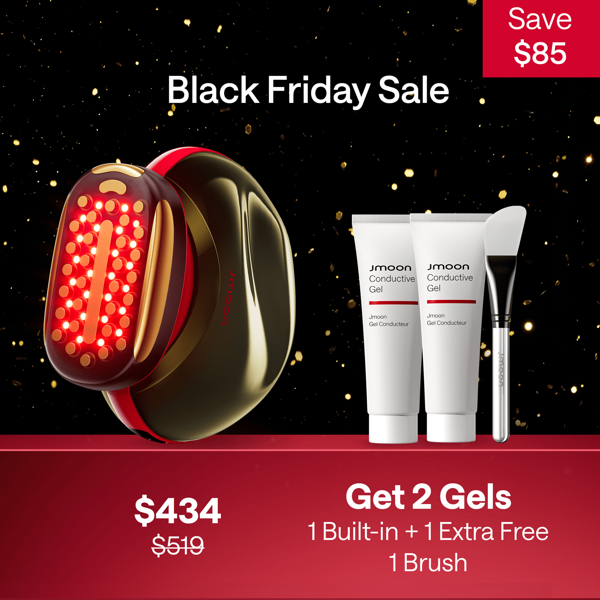 JMOON NouvelleSkin Facial Toning Device Brush Set - JMOON