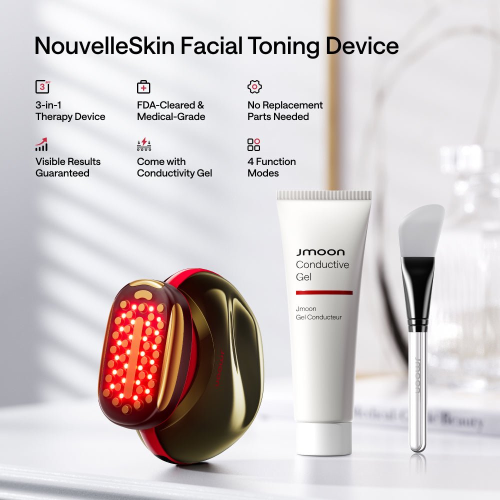 JMOON NouvelleSkin Facial Toning Device Brush Set - JMOON